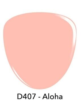 Revel Nail Dip Powder in color "Aloha" peach Pastel cream